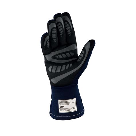 Omp Italy First S My Racing Gloves Blue Fia Blue Racewear