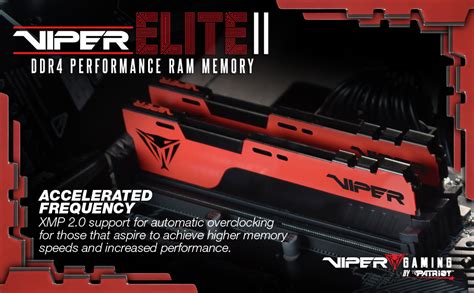 Patriot Viper Elite II DDR4 32GB(2 x 16GB) 2666MHz Memory Kit : Amazon ...
