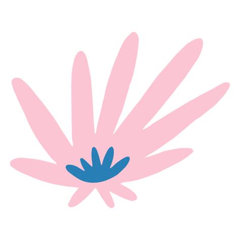 Diseño Png Y Svg De Flor Rosa Y Azul Para Camisetas