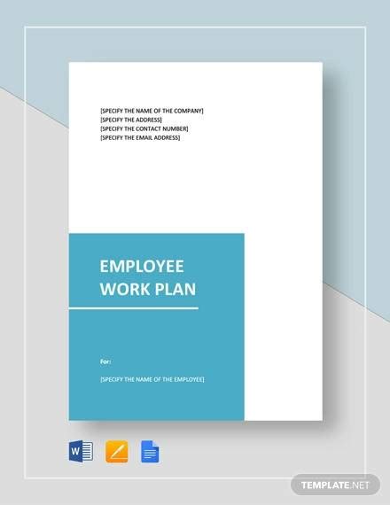 Free 14 Employee Work Plan Templates In Pdf Ms Word