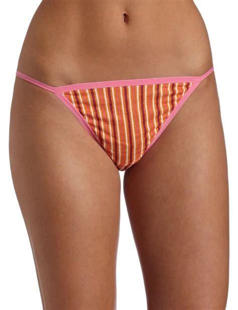 Fruit Of The Loom Fashion Cotton String Bikini Pack Assorted