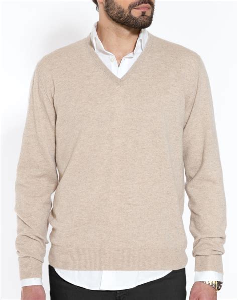 Men's Cashmere V Neck Sweater | MaisonCashmere