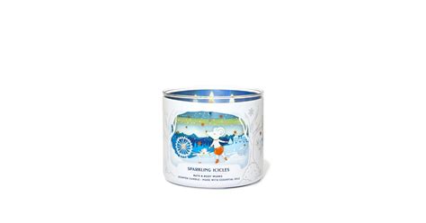 Sparkling Icicles Three Wick Candle Bath And Body Works Holiday Candles