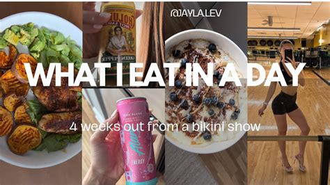 What I Eat In A Day Bikini Prep 4 Weeks Out Staple Meals Food Focus Thoughts Intense