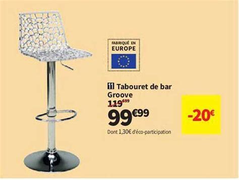 Promo Tabouret De Bar Groove Chez Conforama Icatalogue Fr