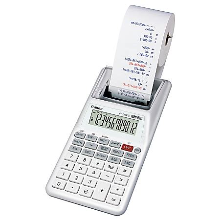 Canon P1 DHV G Green Printing Calculator White Office Depot