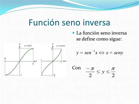 Seno y coseno inverso