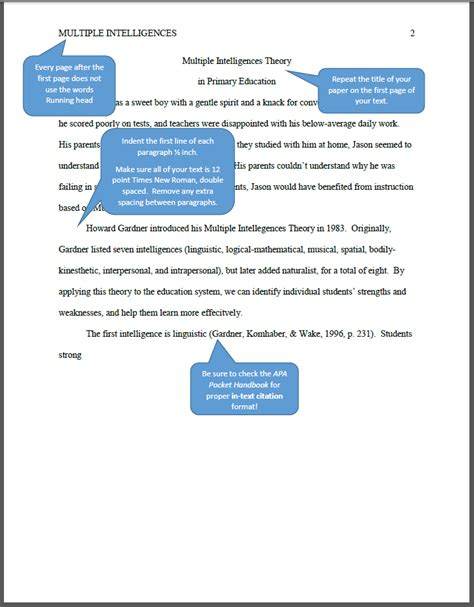 Apa Title Page Format Paragraphs