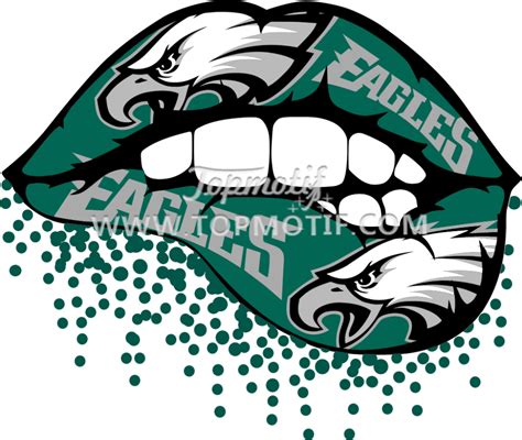 Custom Football Team Design Dtf Print Transfer Motif Iron On T Shirt Philadelphia Eagles Logo