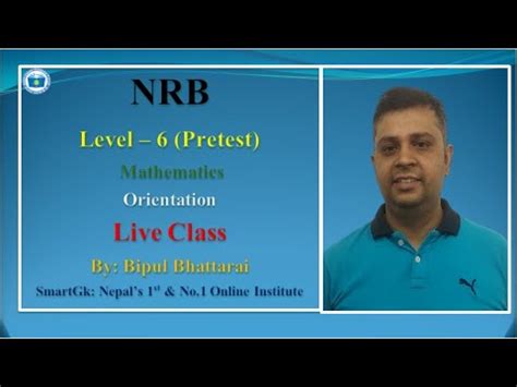 NRB Level 6 Pretest Mathematic Orientation Class By