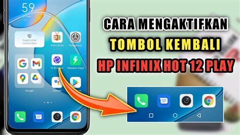 Cara Mengaktifkan Tombol Kembali HP Infinix HOT Play YouTube