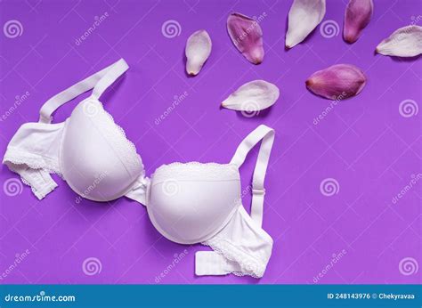 Violet Lingerie Model Posing In The Studio Vintage Background Royalty Free Stock Image