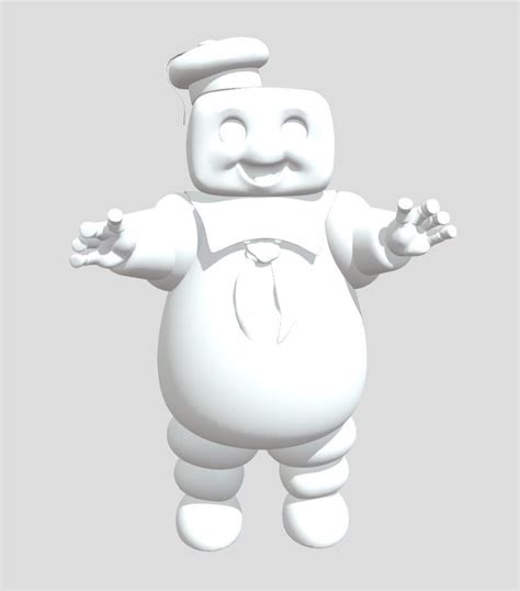 Stay Puft Marshmallow Man 3d Model 3d Printable Cgtrader