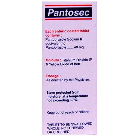 Pantosec Tablet S Price Uses Side Effects Composition Apollo