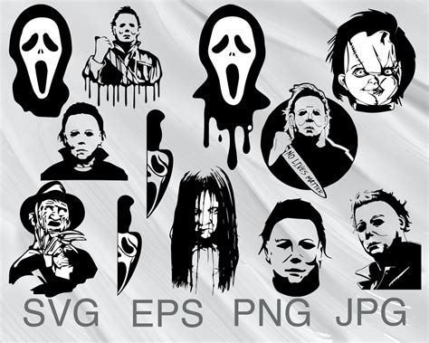 Horror Movie Svg Bundle Horror Svg For Cricut Scary Svg Png Etsy