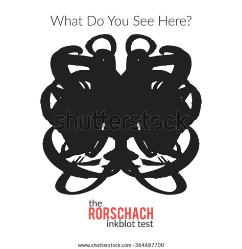 Rorschach Inkblot Test Vector Isolated Variation Stock Vector Royalty