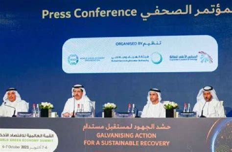 7th World Green Economy Summit All Set For 6 7 October Emirati Times