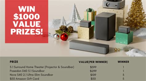 Ultimea Soundbar Survey Giveaway Giveawaybase