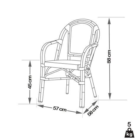 Fauteuil Bistrot En Aluminium Fauteuil Ext Rieur En R Sine Tress E