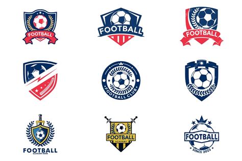 Premium Vector Set Of Soccer Logo Or Football Club Sign Badge