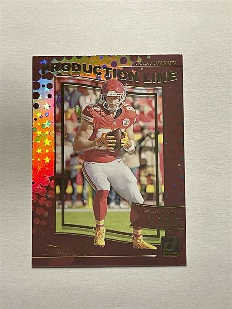 Panini Donruss Production Line Galactic Prd Travis Kelce For