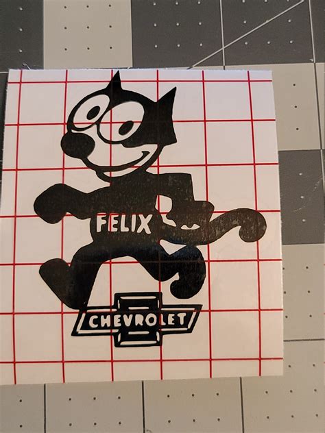 Felix The Cat Chevrolet Chevy Vinyl Decal Sticker Car Window Laptop Cup