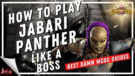 How To Play Jabari Panther The Ultimate Guide Marvel Contest Of Champions Youtube