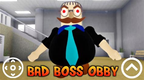 BAD BOSS OBBY Jumpscare Full Walkthrough Gameplay YouTube