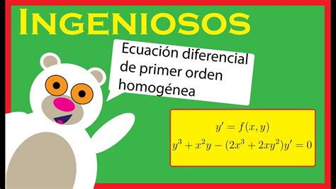 5 PASOS para resolver ecuaciones DIFERENCIALES HOMOGENEAS Súper FÁCIL