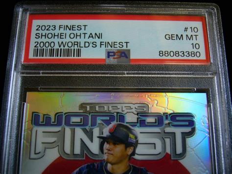 大谷翔平漂亮WBC經典賽日本隊金屬亮面鑑定特卡 2023 Topps Finest World s Finest Refractor PSA