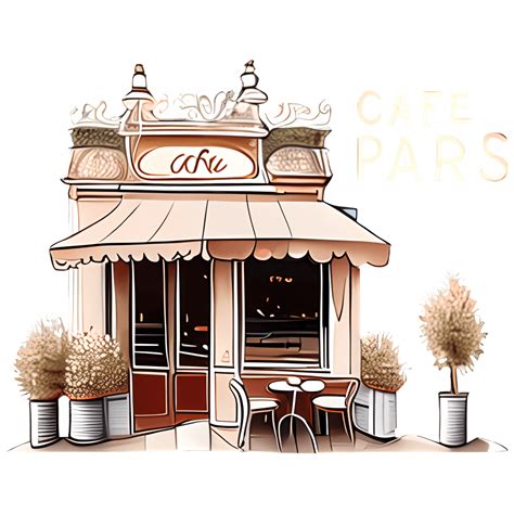 Cafe Paris France Graphic · Creative Fabrica