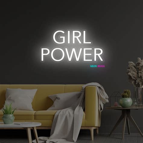 Girl Power Neon Sign Female Power Led Neon Sign For Woman Etsy