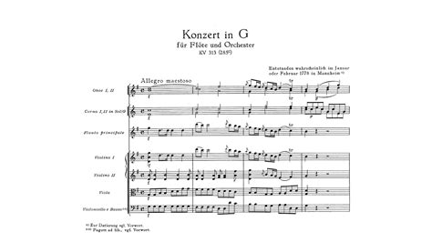 Mozart Flute Concerto No 1 In G Major K 313 285c With Score Youtube