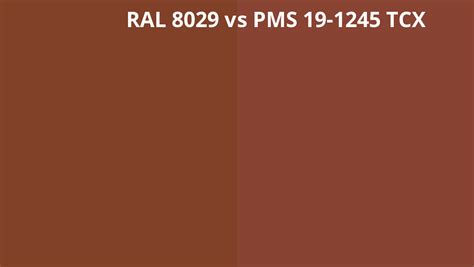 Ral 8029 Vs Pms 19 1245 Tcx Ral Colour Chart Uk