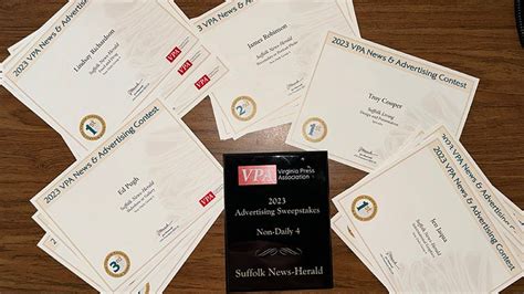 Suffolk News Herald Wins Several State Journalism Awards The Suffolk