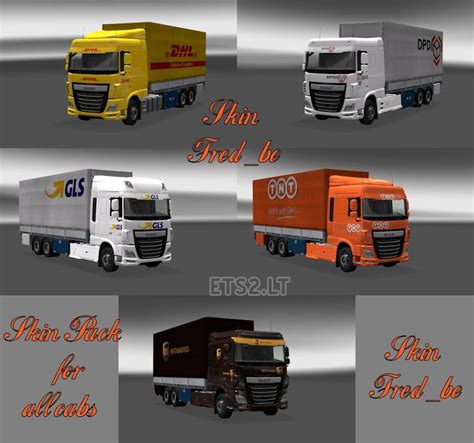 Tandem Skin Pack V1 For All Cabs DAF XF Euro6 ETS2 Mods