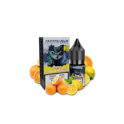 Frozen OWL Orange Zitronenbonbon Nikotinsalz Liquid 10 Ml 10 Mg