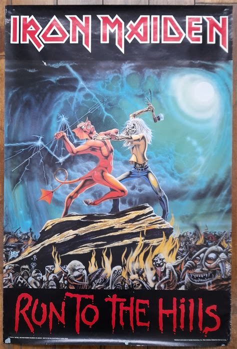 Iron Maiden Run To The Hills Promotional Poster Rewindpressplay