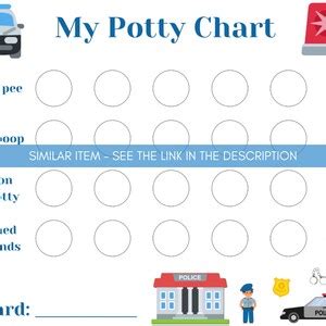 Potty Training Chart Boys, Potty Charts, Potty Chart Printable Reward ...