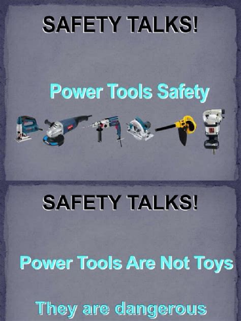 Safety Power Tools | PDF