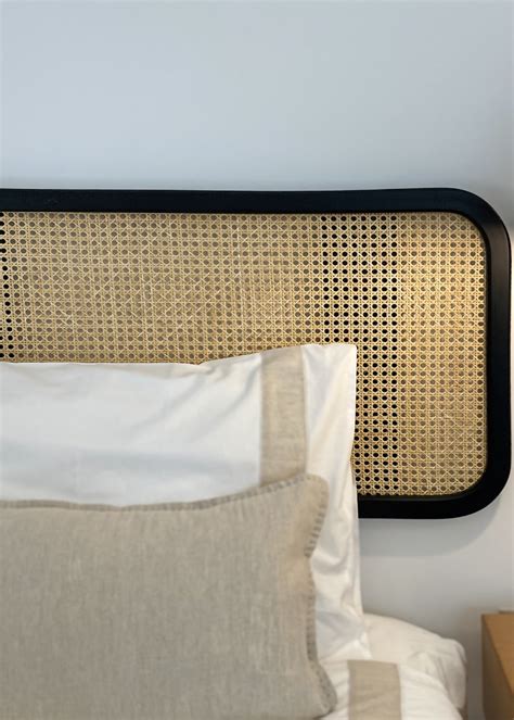 Cane Rattan Headboard For Single And Double Beds Glowy Interiors