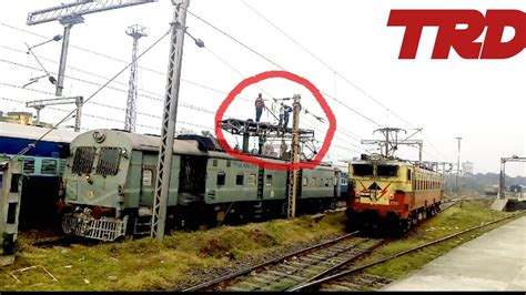 The Work Of Indian Railways In Electrical Trd Electricity Youtube