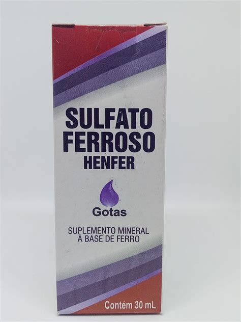 Sulfato Ferroso Gotas Ml Henfer