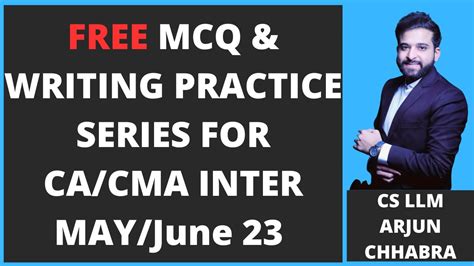 Mcq Writing Practice Series Ca Cma Inter Law Icai Mcq Booklet