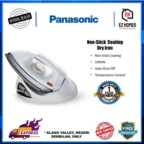 Panasonic Ni 100dx Cordless Iron Non Stick Dry Iron Button Slit Non Stick Soleplate 1000w Ni