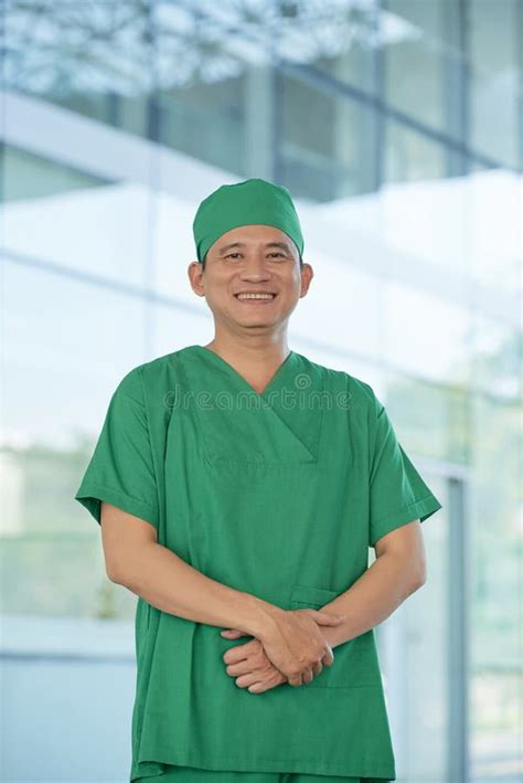 Surgeon In Uniform Close-up Ready To Step Stock Photo - Image of mask ...