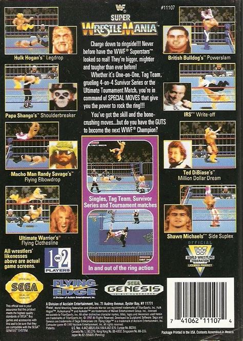 Wwf Super Wrestlemania Box Shot For Super Nintendo Gamefaqs