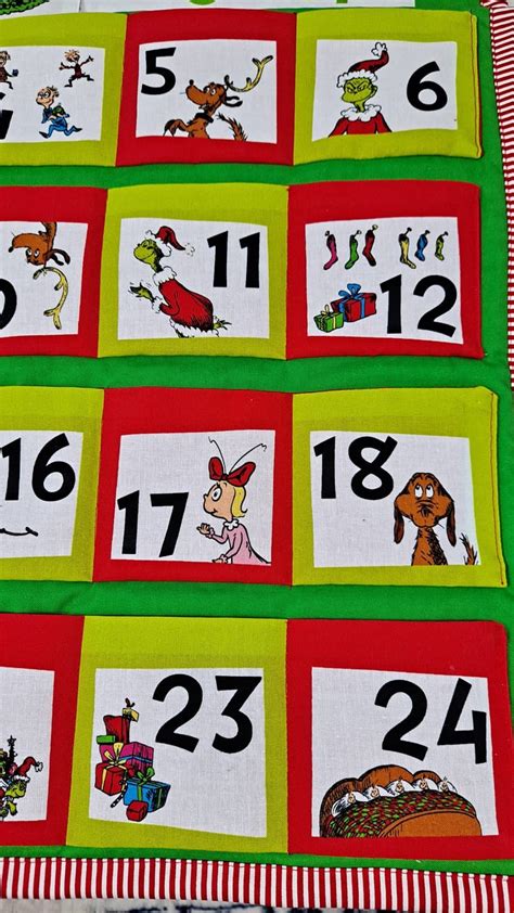 Dr Seuss Merry Grinchmas Christmas Advent Calendar Festive Etsy