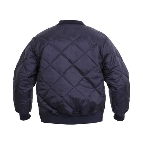 Rothco Quilted Jacket Diamond Flight Blue Army Surplus Military Range