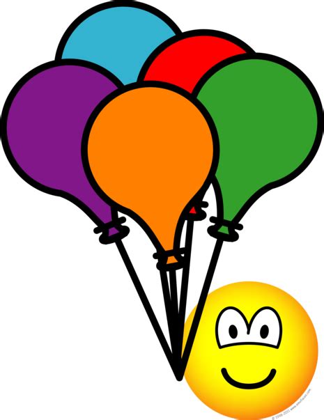 Party Balloons Emoticon Emoticons